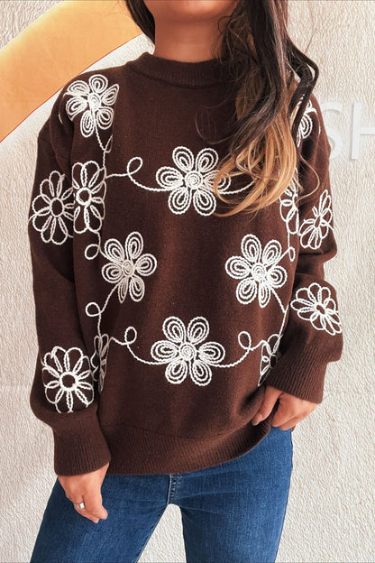 Colorblock Knit Pullover Sweater