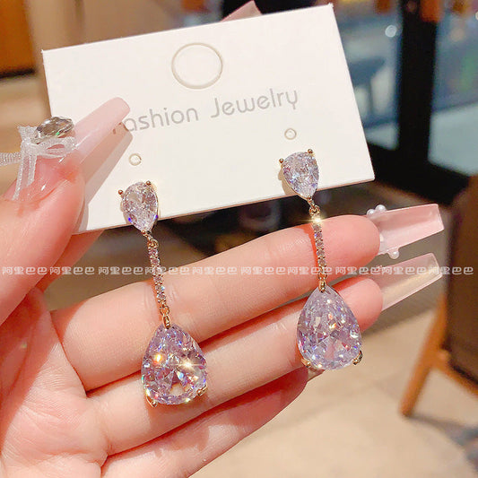 Elegant Crystal Drop Earrings