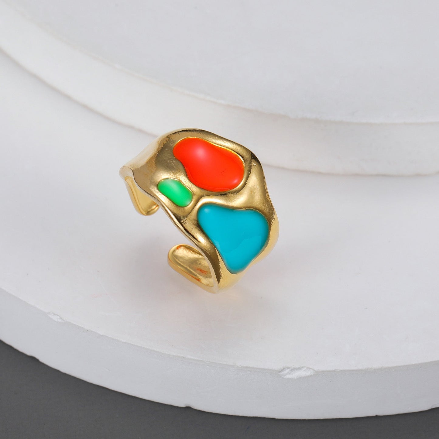 Colorful Heart Ring