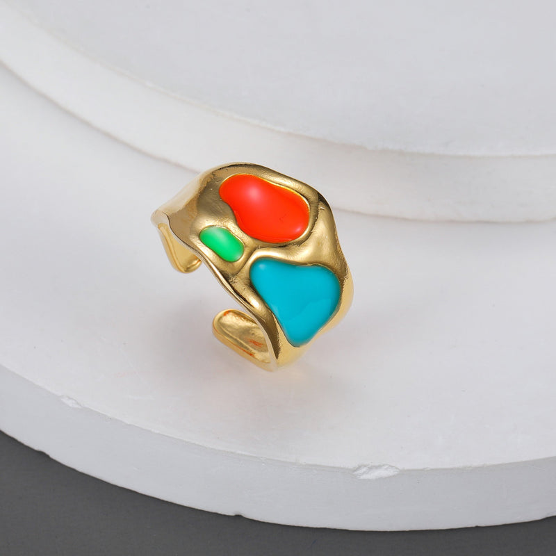 Colorful Heart Ring