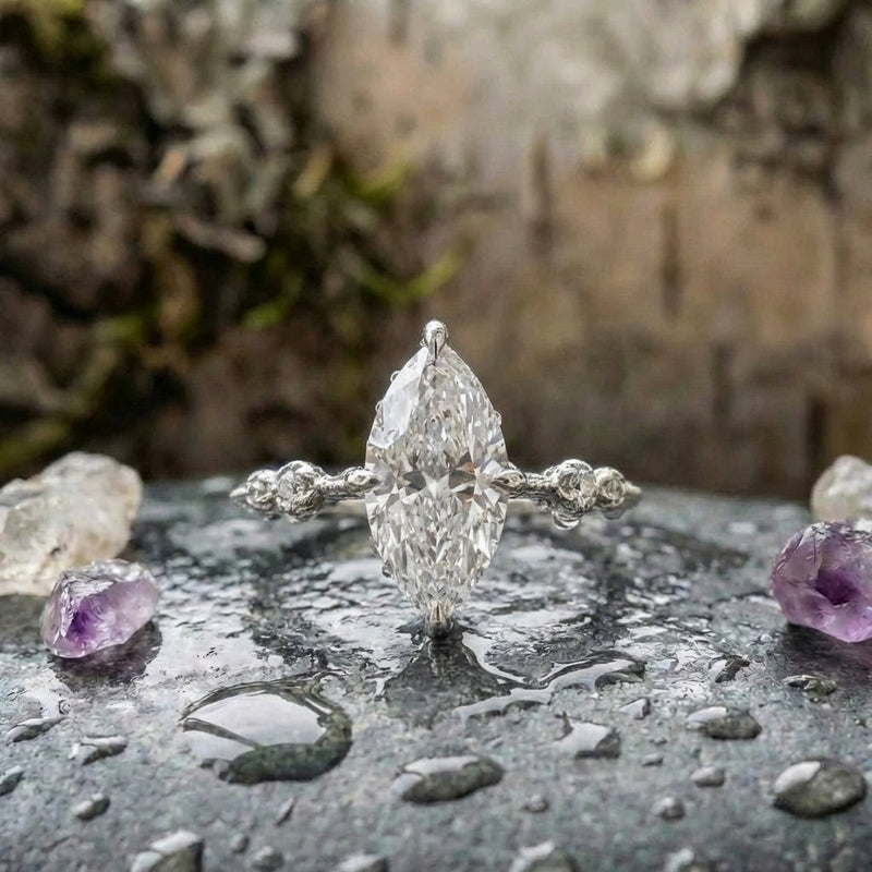 Elegant Crystal Marquise Ring