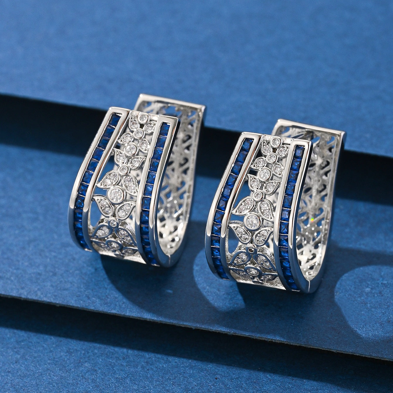 Elegant Sapphire Earrings