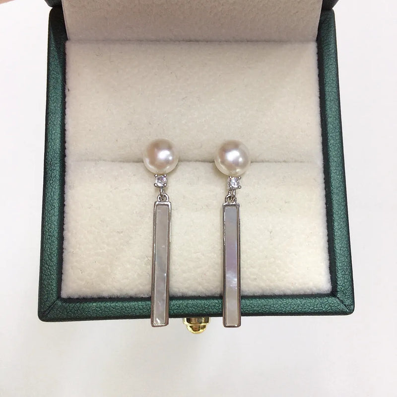 Elegant Pearl Drop Earrings
