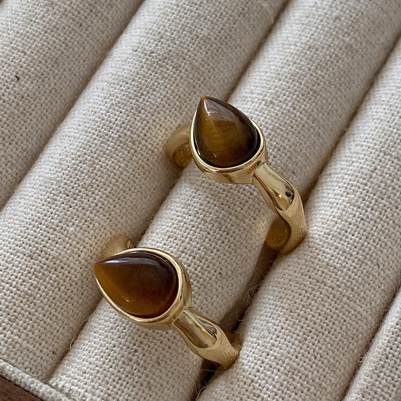 Elegant Tiger'S Eye Ring