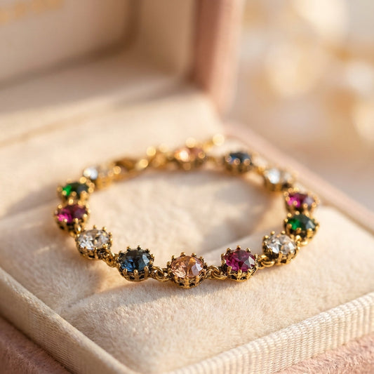 Vintage Colorful Exquisite Circle Elegant Bracelet