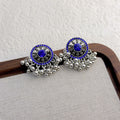 Vintage Blue Sapphire Earrings