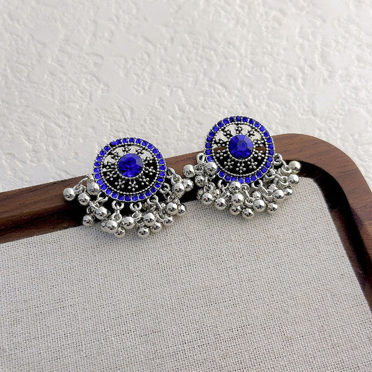 Vintage Blue Sapphire Earrings