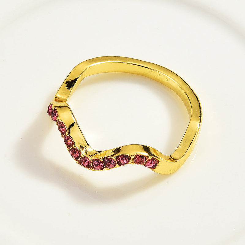 Elegant Ruby Gold Ring