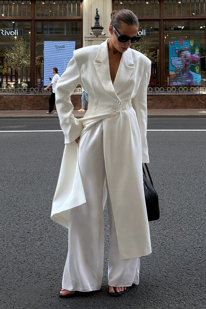 Longline Belted Trench Overcoat