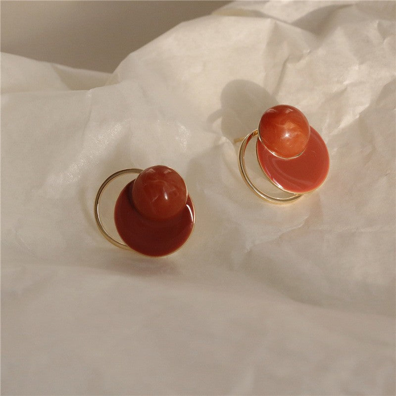 Elegant Red Carnelian Earrings
