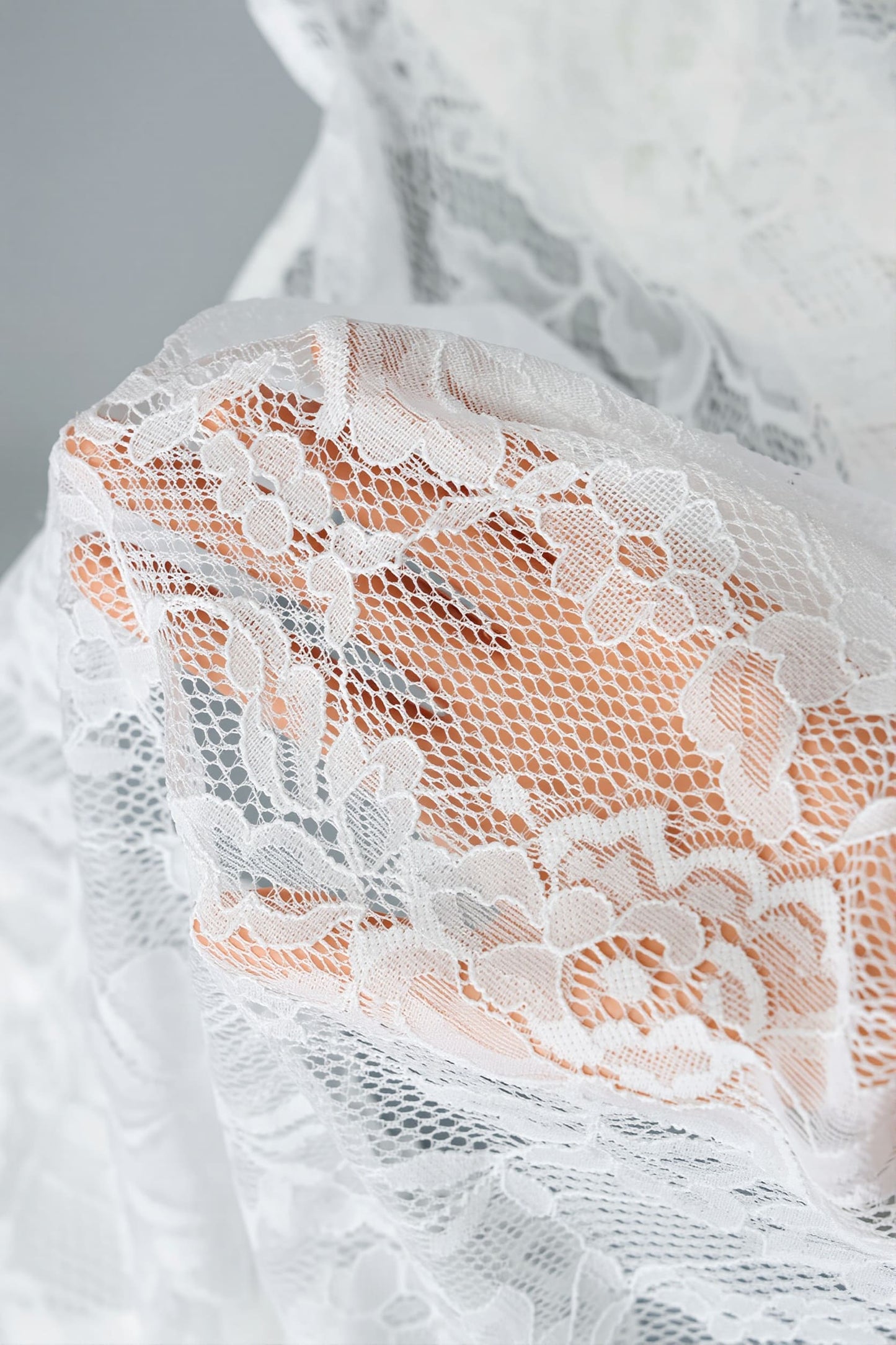 Long Sleeve Tie Front Lace Blouse