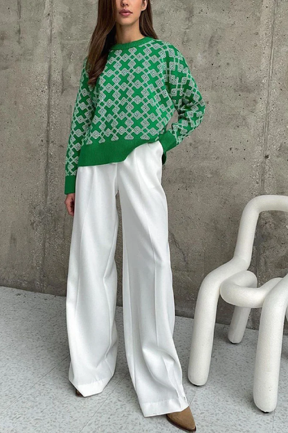 On-trend Jacquard Sweater