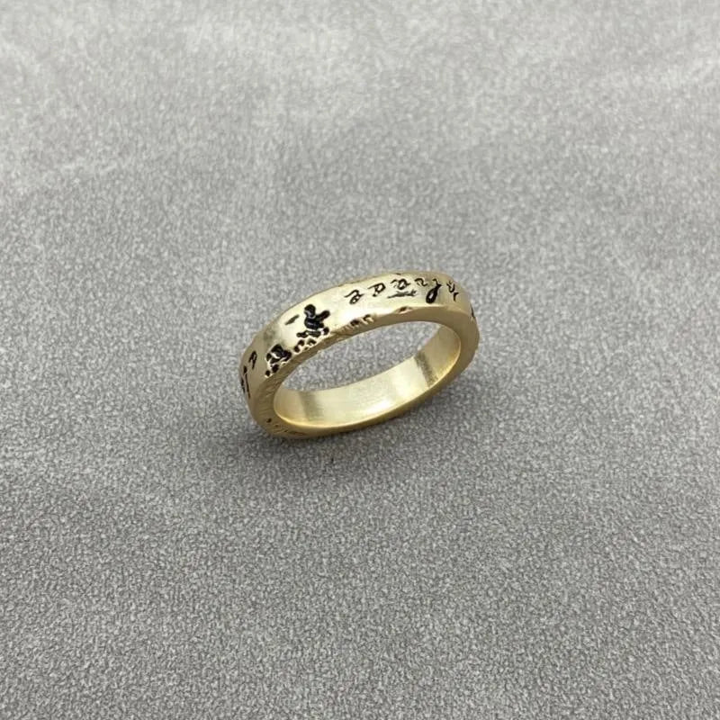 Vintage Gold Engraved Ring
