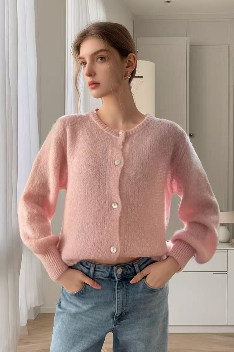 Macaron Color Cardigan