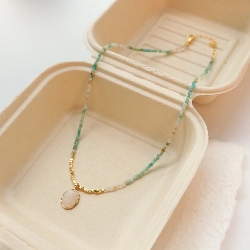 Elegant Aventurine Pendant Necklace
