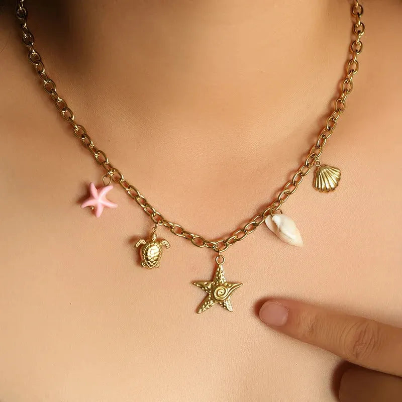 Vintage Charm Sea Necklace