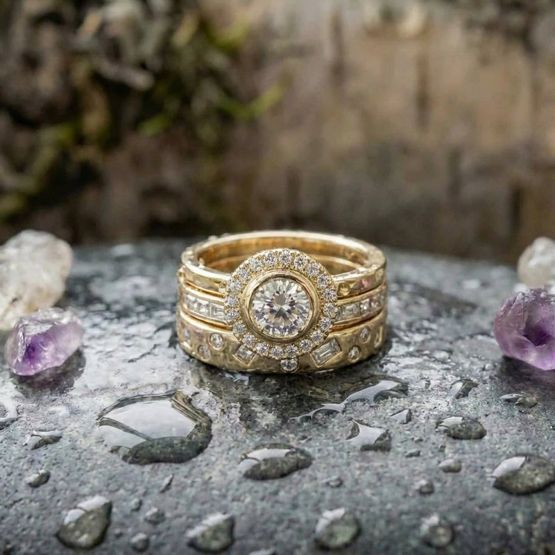 Elegant Gold Diamond Ring