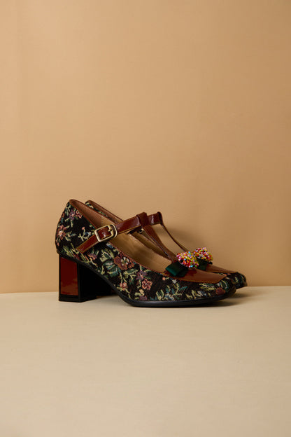Soffia | Reese Sprinkle Applique T-strap Pump