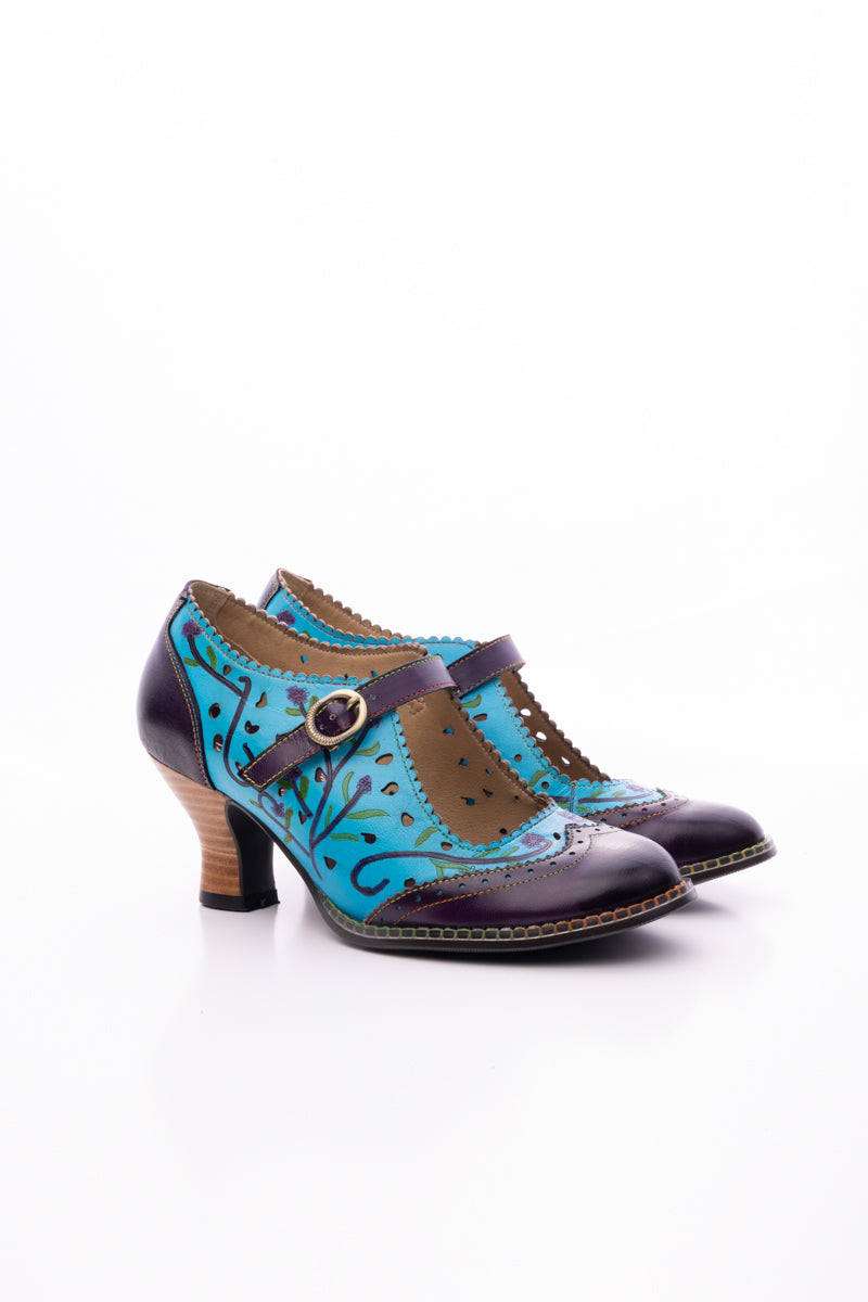 Soffia | Picking Petals Perforated Leather Pump