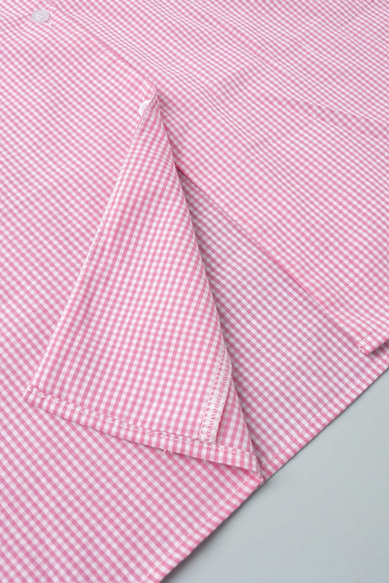 Plaid Blouse Cotton Two-piece Outfit