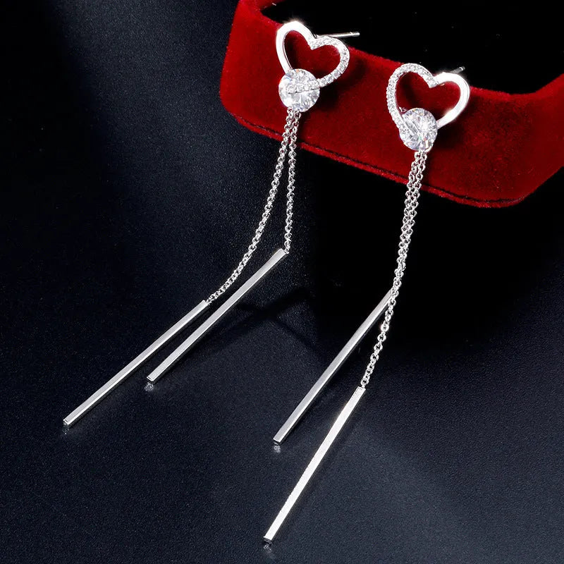 Romantic Heart Drop Earrings