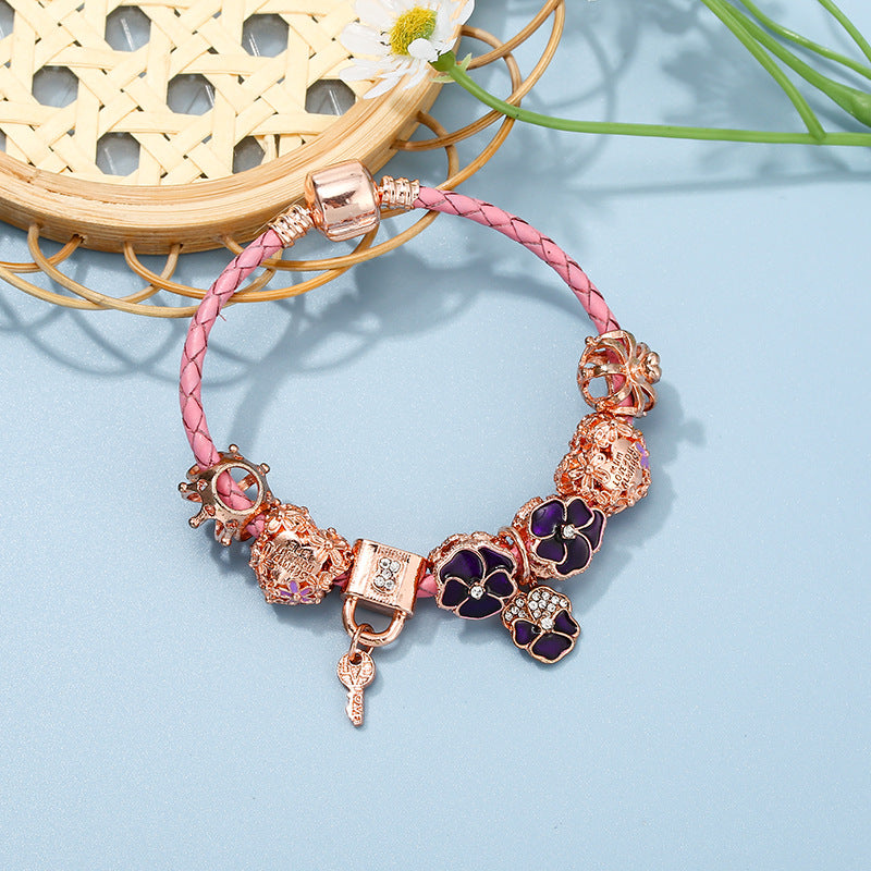 Floral Charm Bracelet