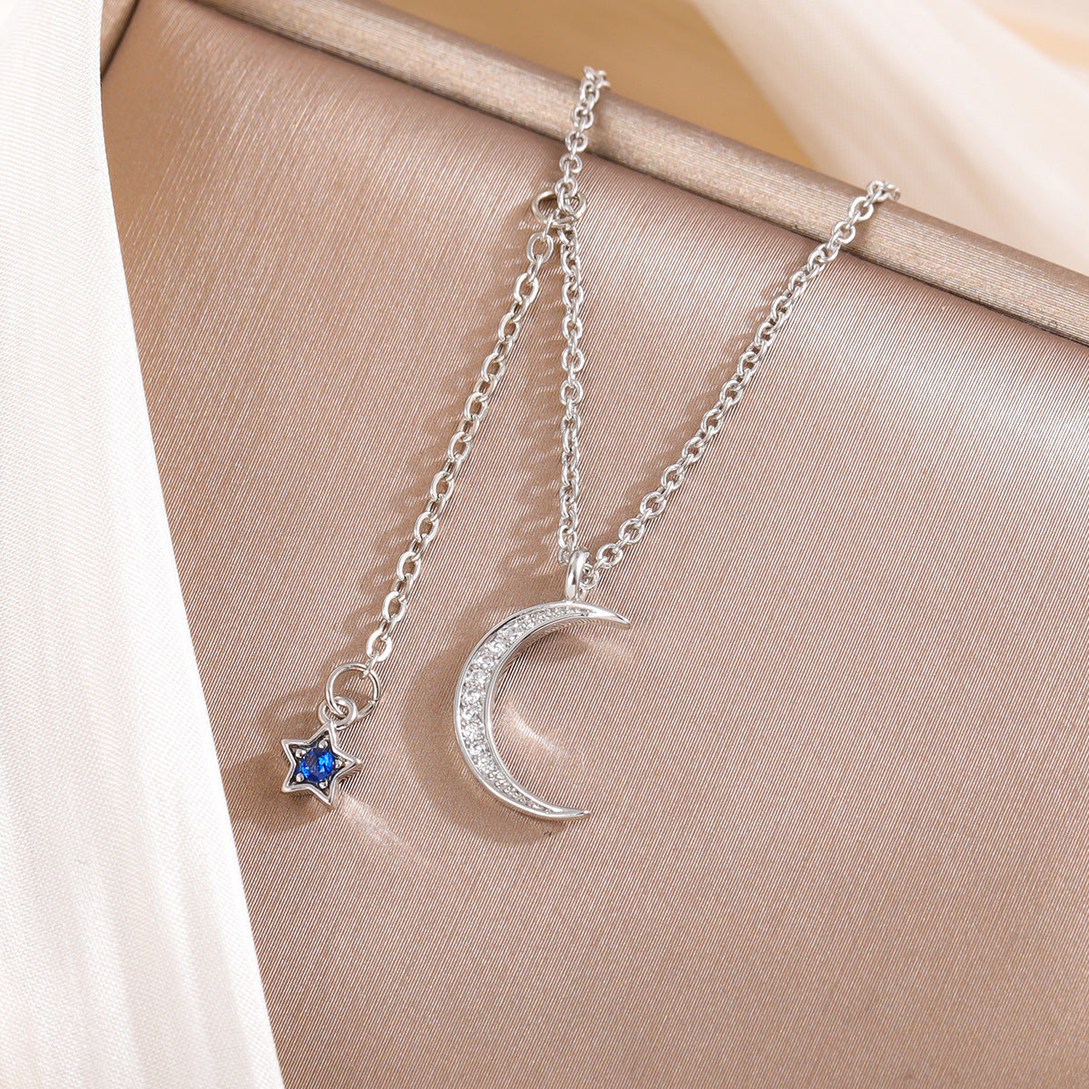 Celestial Moon Star Necklace