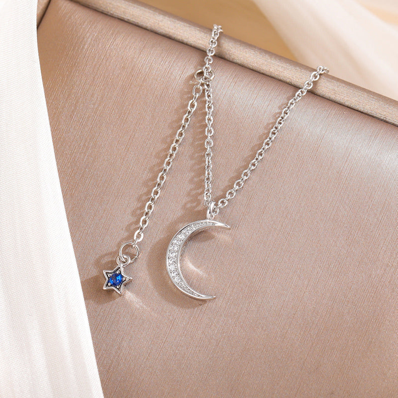 Celestial Moon Star Necklace
