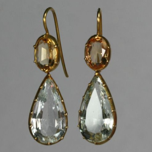 Vintage Green Glass Drop