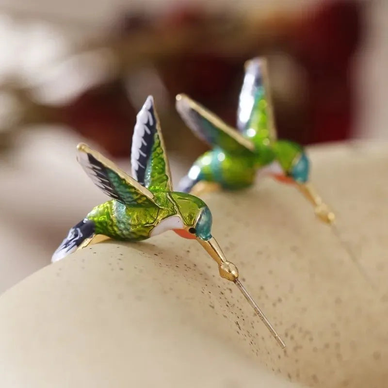 Elegant Hummingbird Earrings