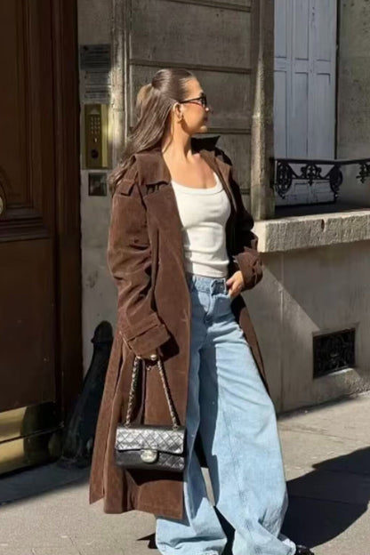 Belted Trench Overcoat