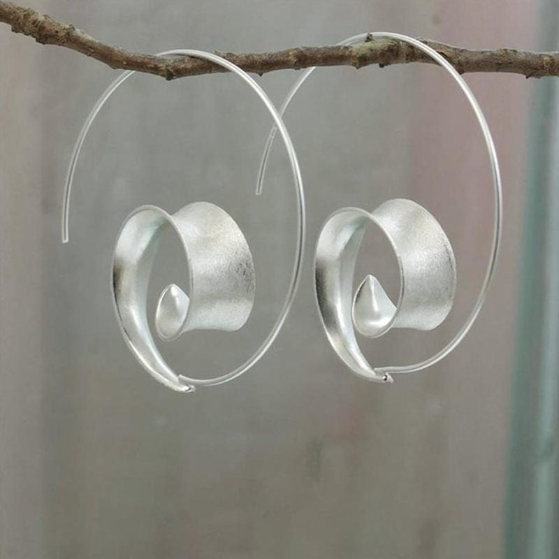 Modern Silver Earrings