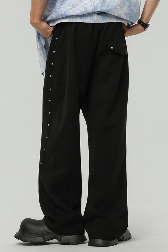 Rivet Drawstring Sweat Pants