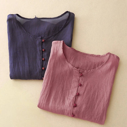 Aiease™ Everluxe Linen Blouse — Own Effortless Grace and Unstoppable Confidence Every Day