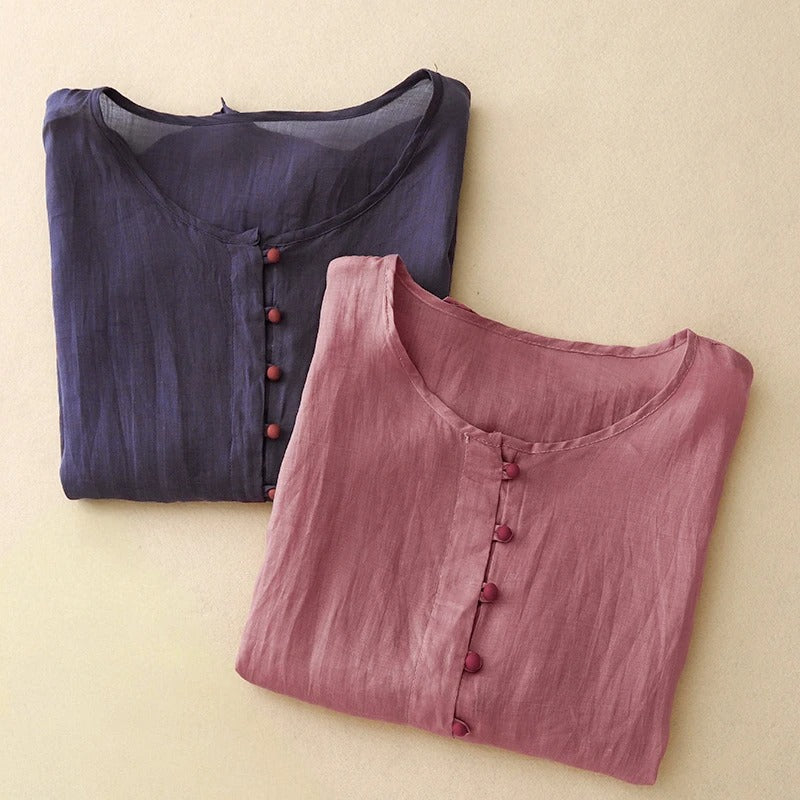 Aiease™ Everluxe Linen Blouse — Own Effortless Grace and Unstoppable Confidence Every Day