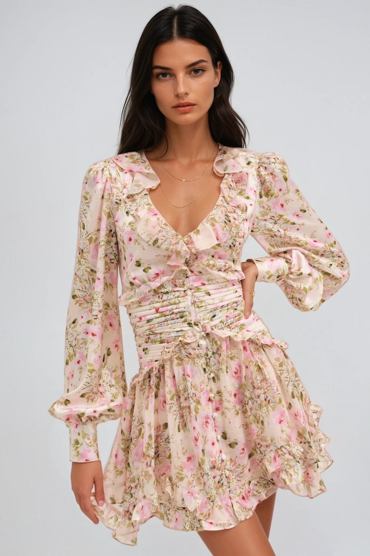 Dasha Plunge Mini Dress