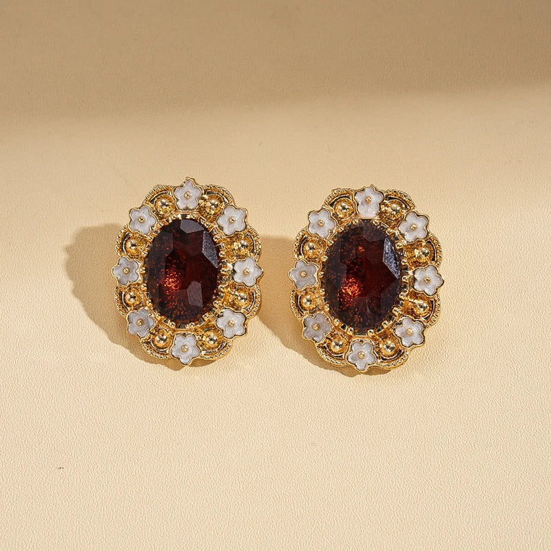 Vintage Garnet Earrings