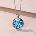 Blue Wave Pendant Necklace
