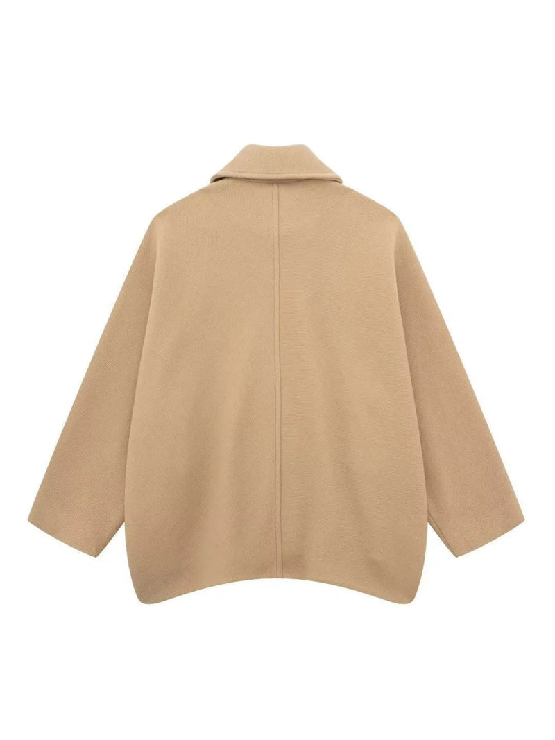 Oversized Pocket Button Coat