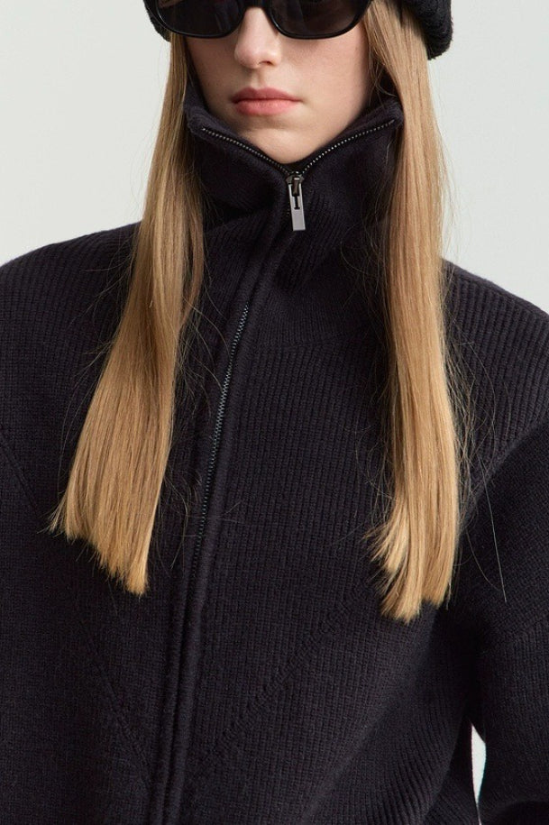 Slouchy High Neck Loose Sweater