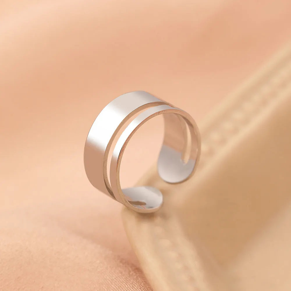 Modern Two Tone Ring