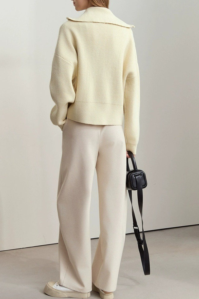 Slouchy High Neck Loose Sweater