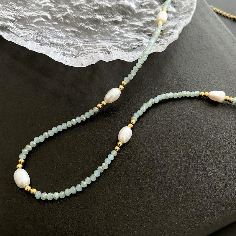 Elegant Pearl Jade Necklace