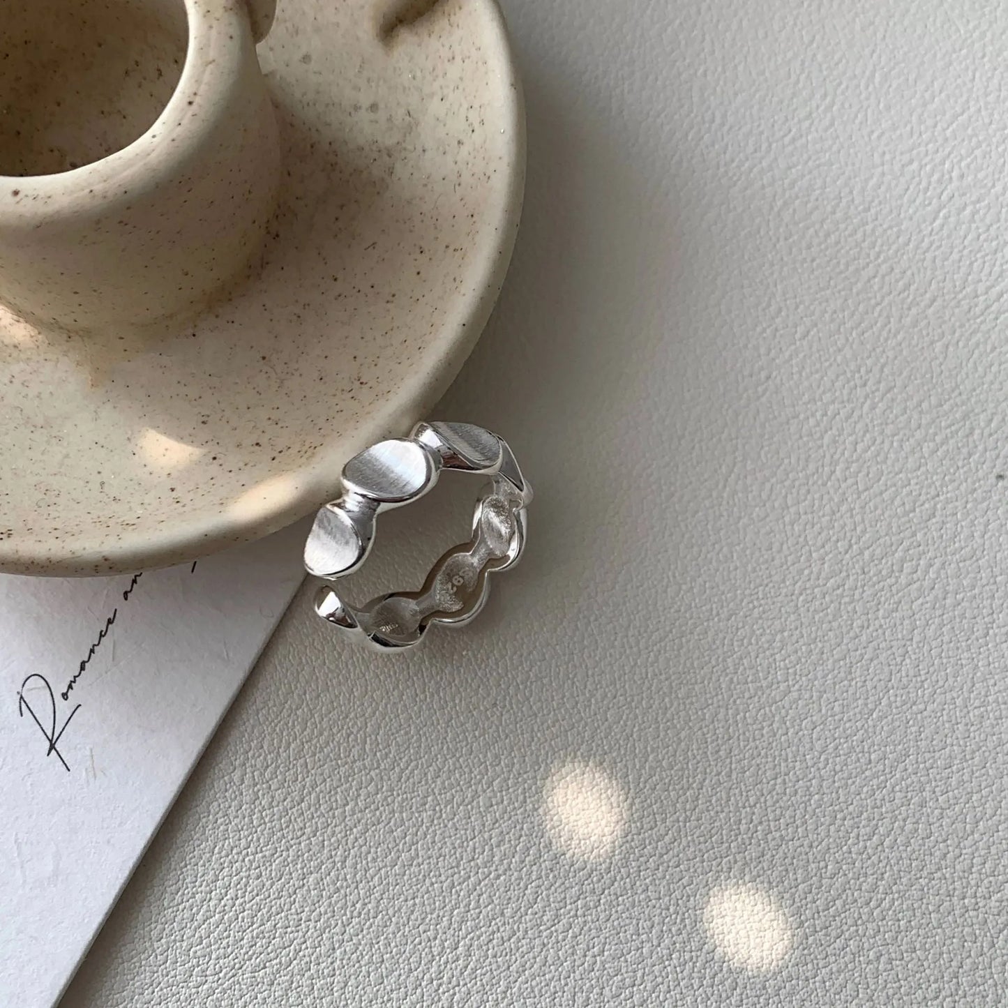 Modern Pearl Ring