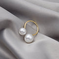 Elegant Minimalist Pearl Gold Ring