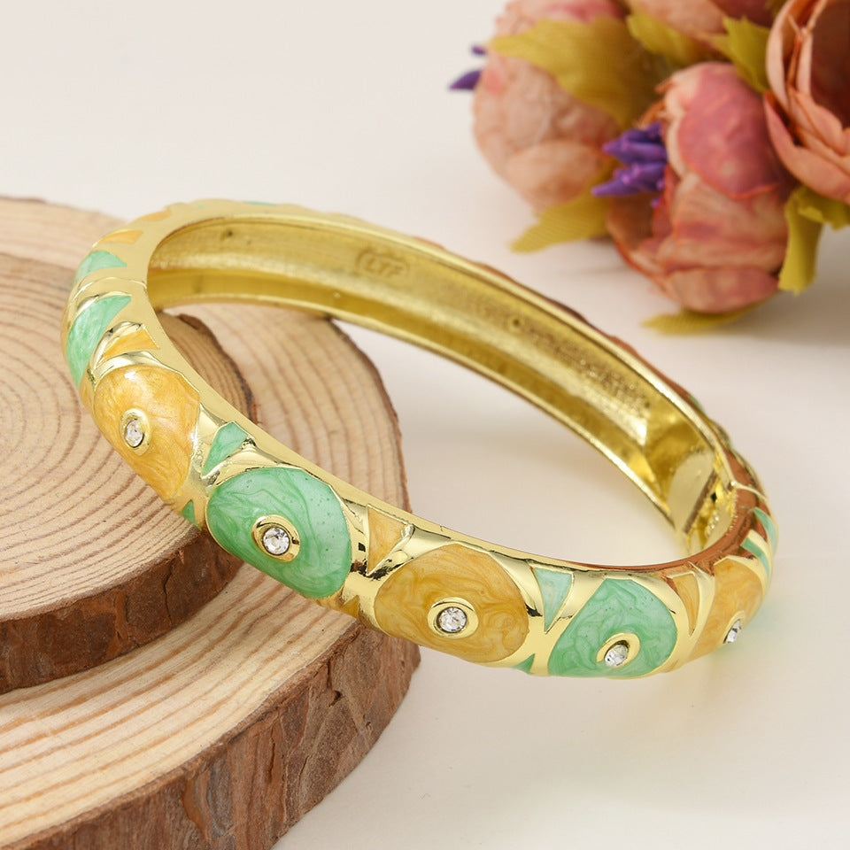 Vintage Jade Bangle Bracelet