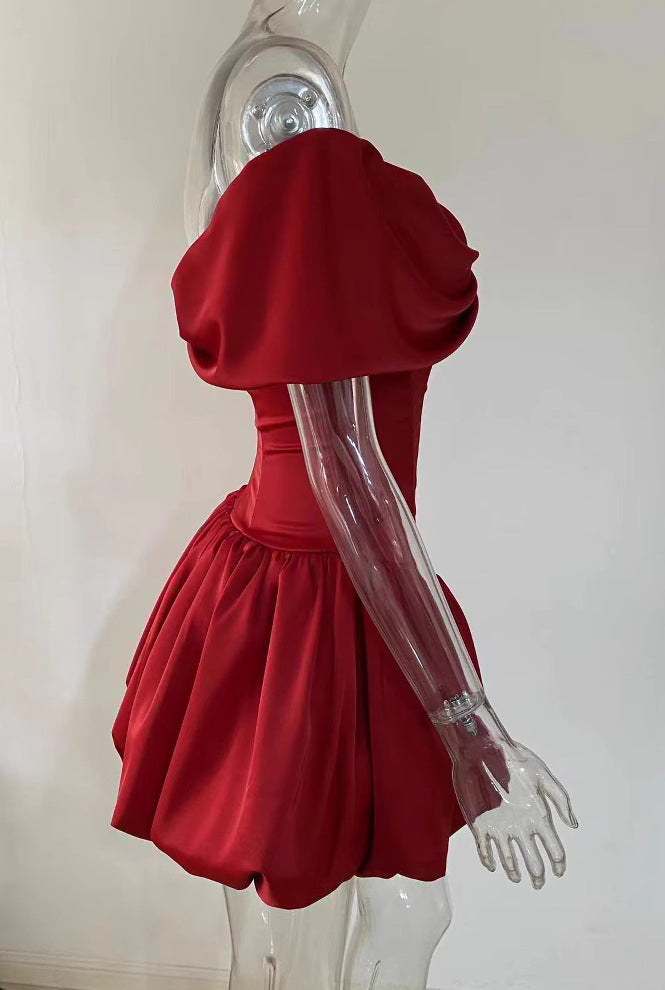 V-neck Fishbone Bodycon Mini Dress _ Party Outfit