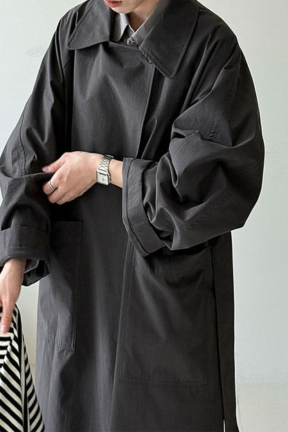 Luxi Loose Large-pocket Unique Overcoat