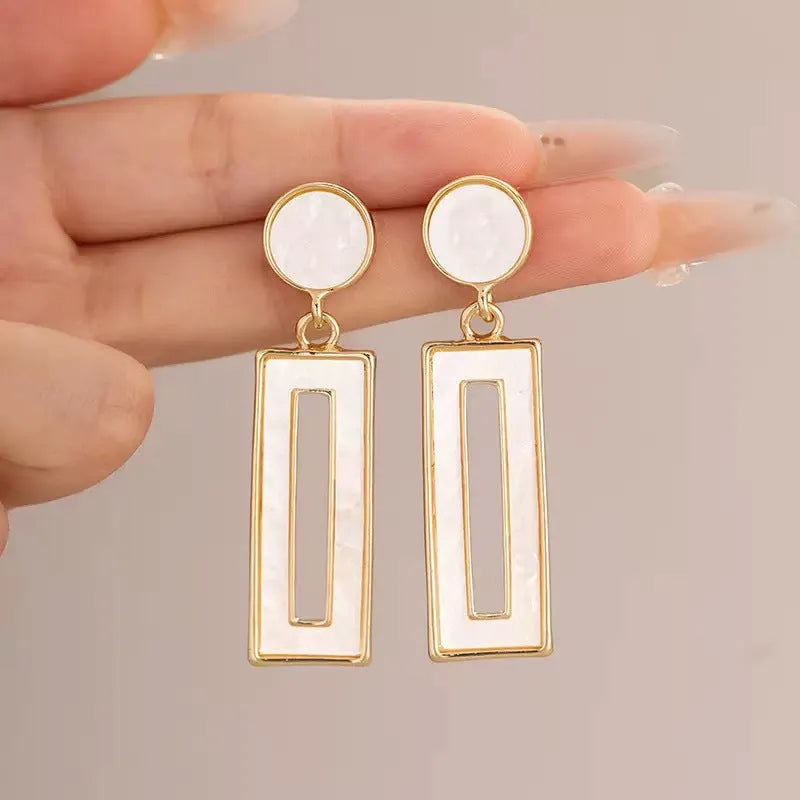 Minimalist Mother Of Pearl Earrings