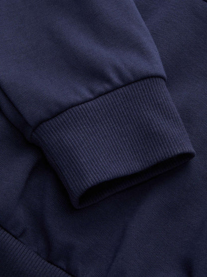 Terry Checks Collar Sweatshirt